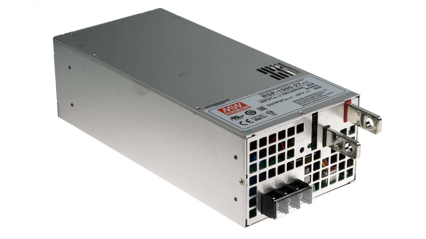 MEAN WELL Schaltnetzteil, 27V dc / 56A 1.5kW 127 → 370 V dc, 90 → 264 V ac Geschlossen, Gehäusemontage