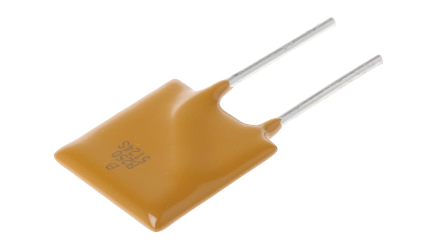 Bourns 自恢复保险丝, 30V, 2.5A保持, 40 A最大, 5A跳闸, 10.3s跳闸