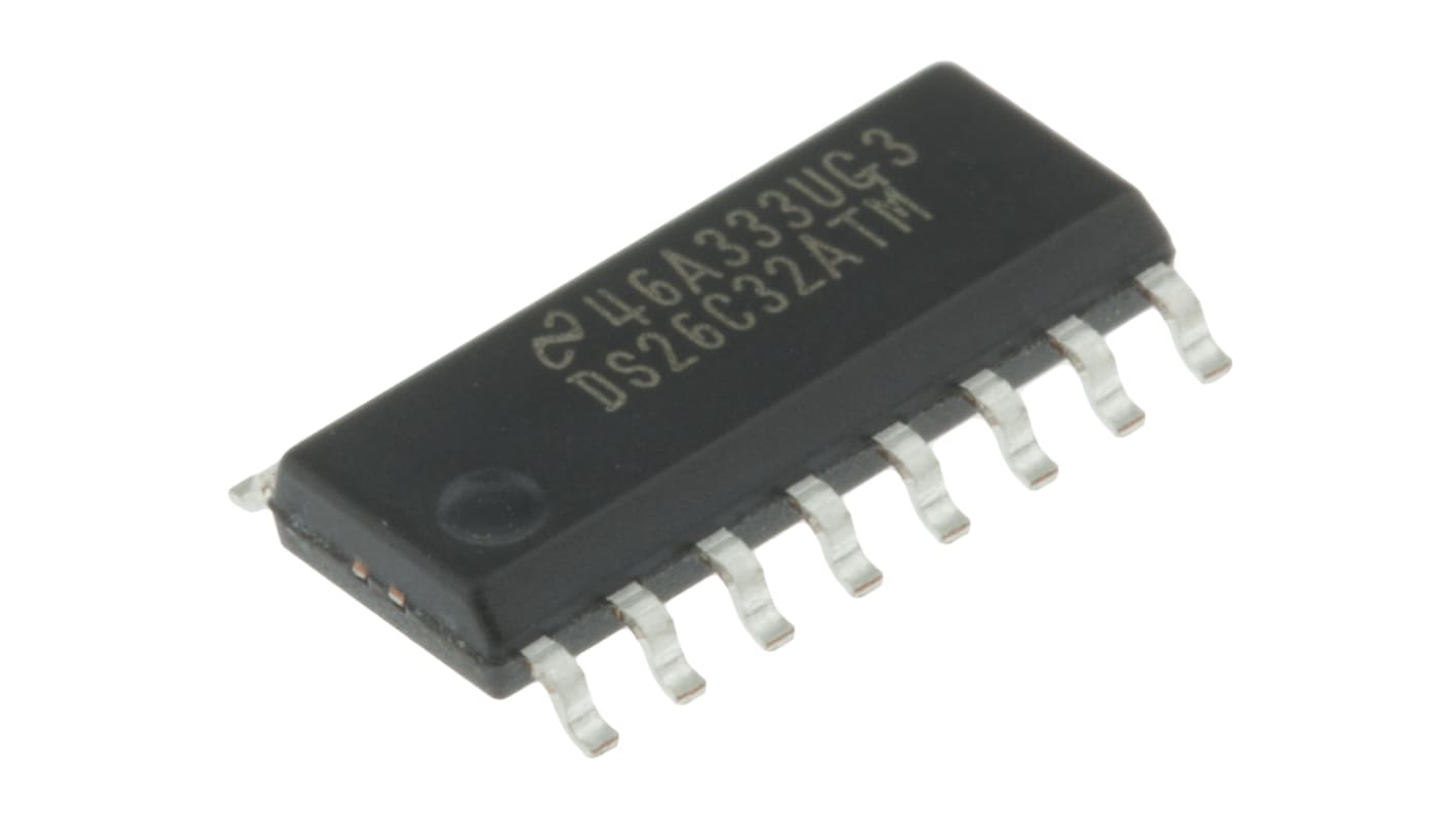 Texas Instruments 线路接收器 IC, 16针, 贴片安装, SOIC封装