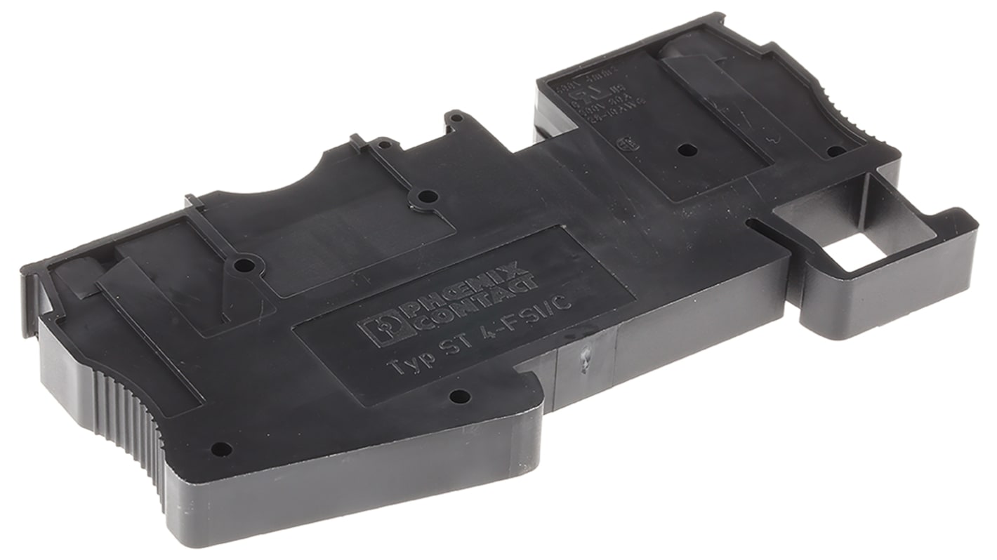 Phoenix Contact ST 4-FSI/C Series Black DIN Rail Terminal Block, 0.08 → 4mm², Single-Level, Spring Clamp