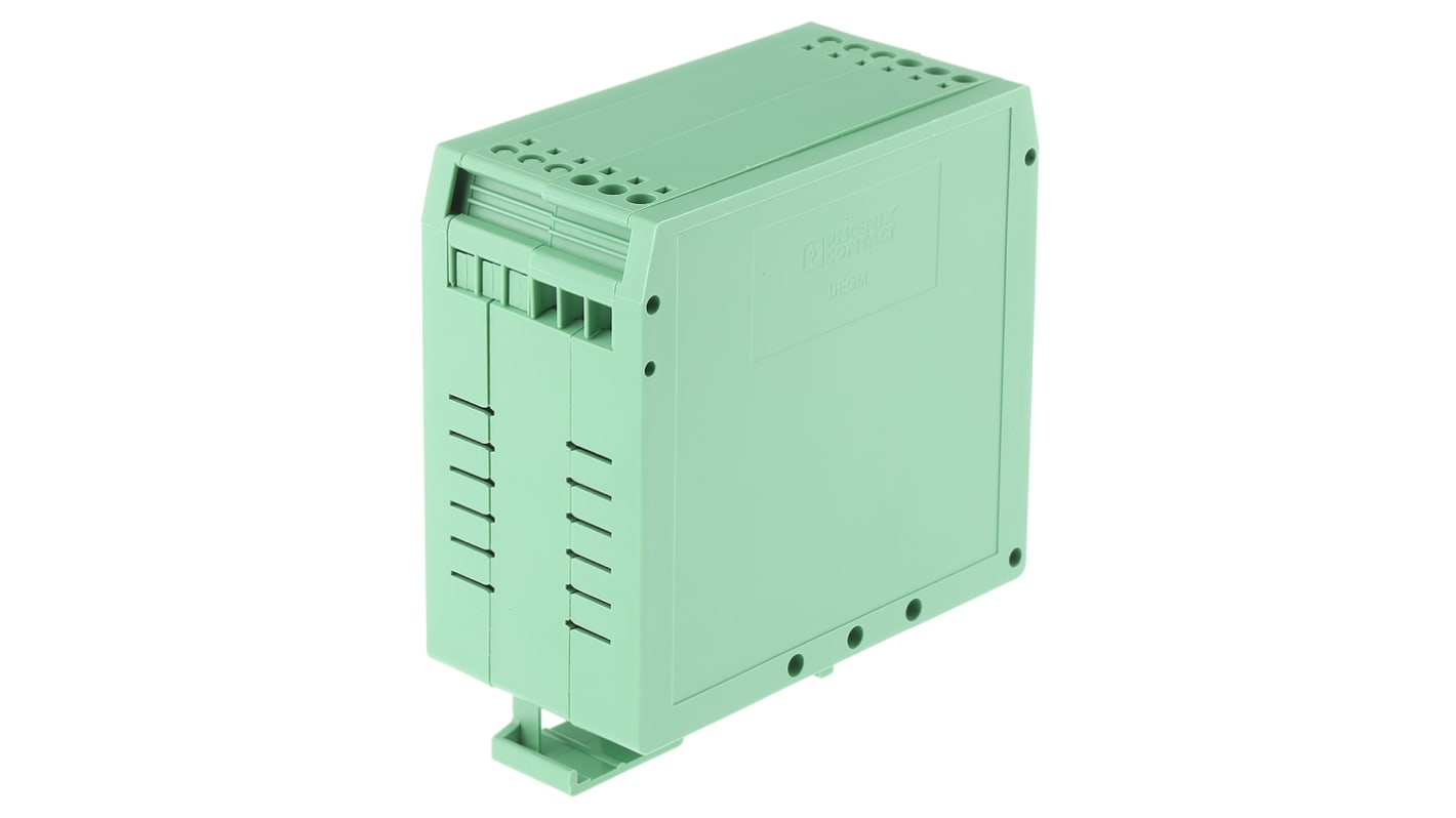 Contenitore guida DIN Phoenix Contact serie UEGM 40/1, Colore verde, Poliammide, 79 x 40 x 85.5mm