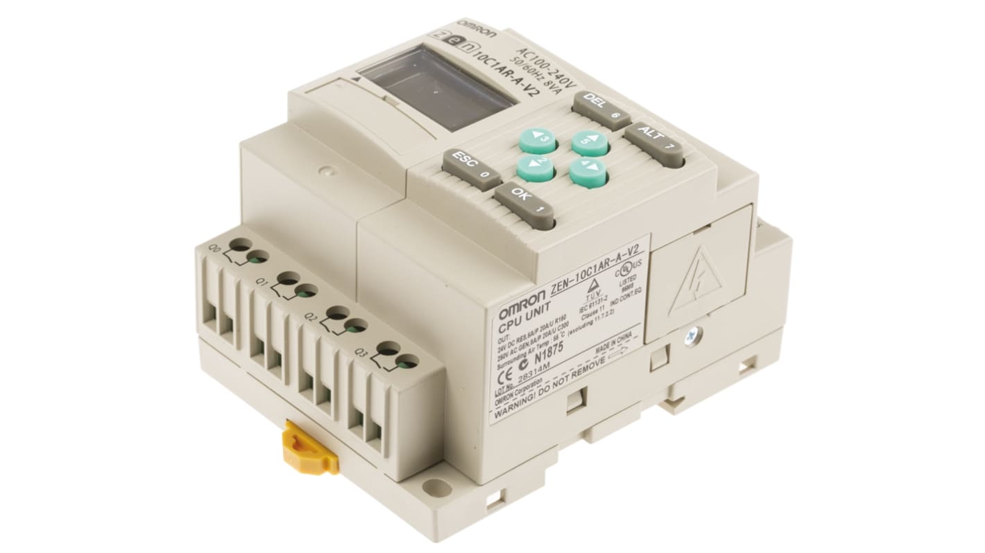 Omron ZEN Logic Module, 100 → 240 V ac Relay, 6 x Input, 4 x Output With Display