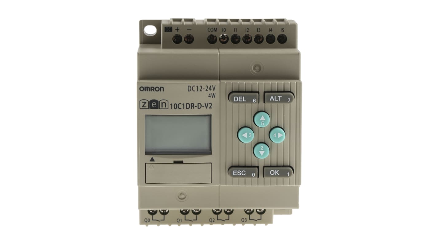 Omron ZEN Logic Module, 12 → 24 V dc Relay, 6 x Input, 4 x Output With Display