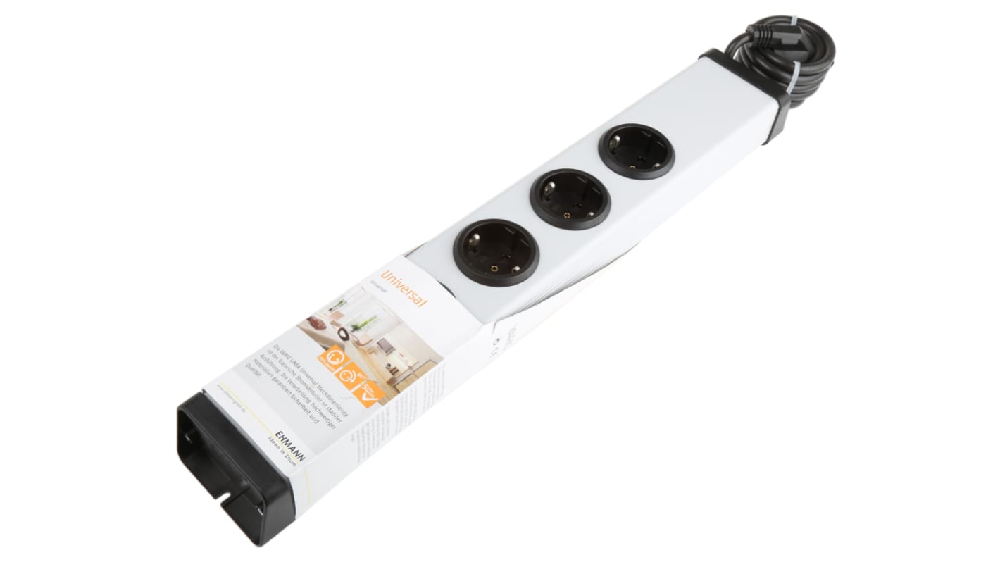 Ehmann Typ F – Deutscher Schutzkontakt Stromverteilungseinheit, 5-fach CEE 7/7 Deutscher Schutzkontakt / Französisch ,
