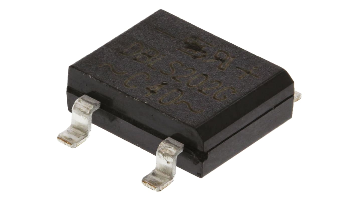 Taiwan Semiconductor 单相整流桥, 硅结型, 2A, 100V, 4针, DBLS, 贴片安装, -55 °C→+150 °C
