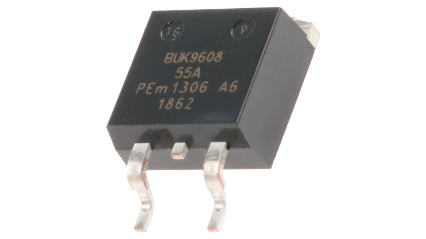 N-Channel MOSFET, 75 A, 55 V, 3-Pin D2PAK Nexperia BUK9608-55A,118