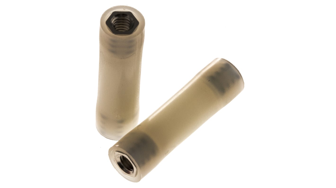 RS PRO Standoff, M4 x M4 Thread, 30mm Body, Nylon 66, Female/Female
