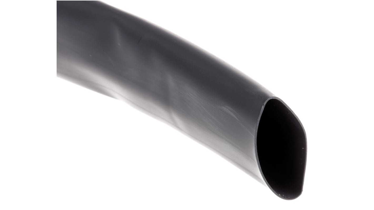 TE Connectivity Heat Shrink Tubing, Black 19.1mm Sleeve Dia. x 5m Length 2:1 Ratio, RW-200 Series