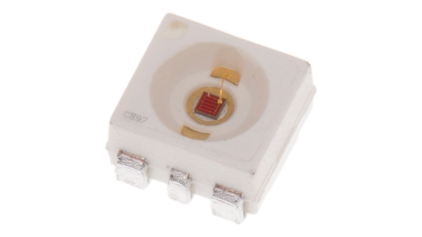 ams OSRAM 贴片LED, 黄光, PLCC 6, 6针, 590 nm, 12.6 lm, Advanced Power TOPLED系列