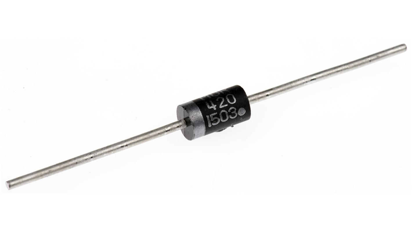 onsemi 200V 4A, Rectifier Diode, 2-Pin DO-201AD MUR420RLG