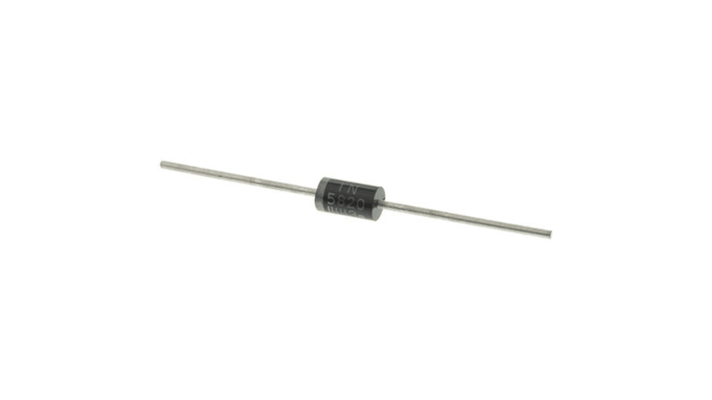 onsemi 20V 3A, Schottky Diode, 2-Pin DO-201AD 1N5820RLG