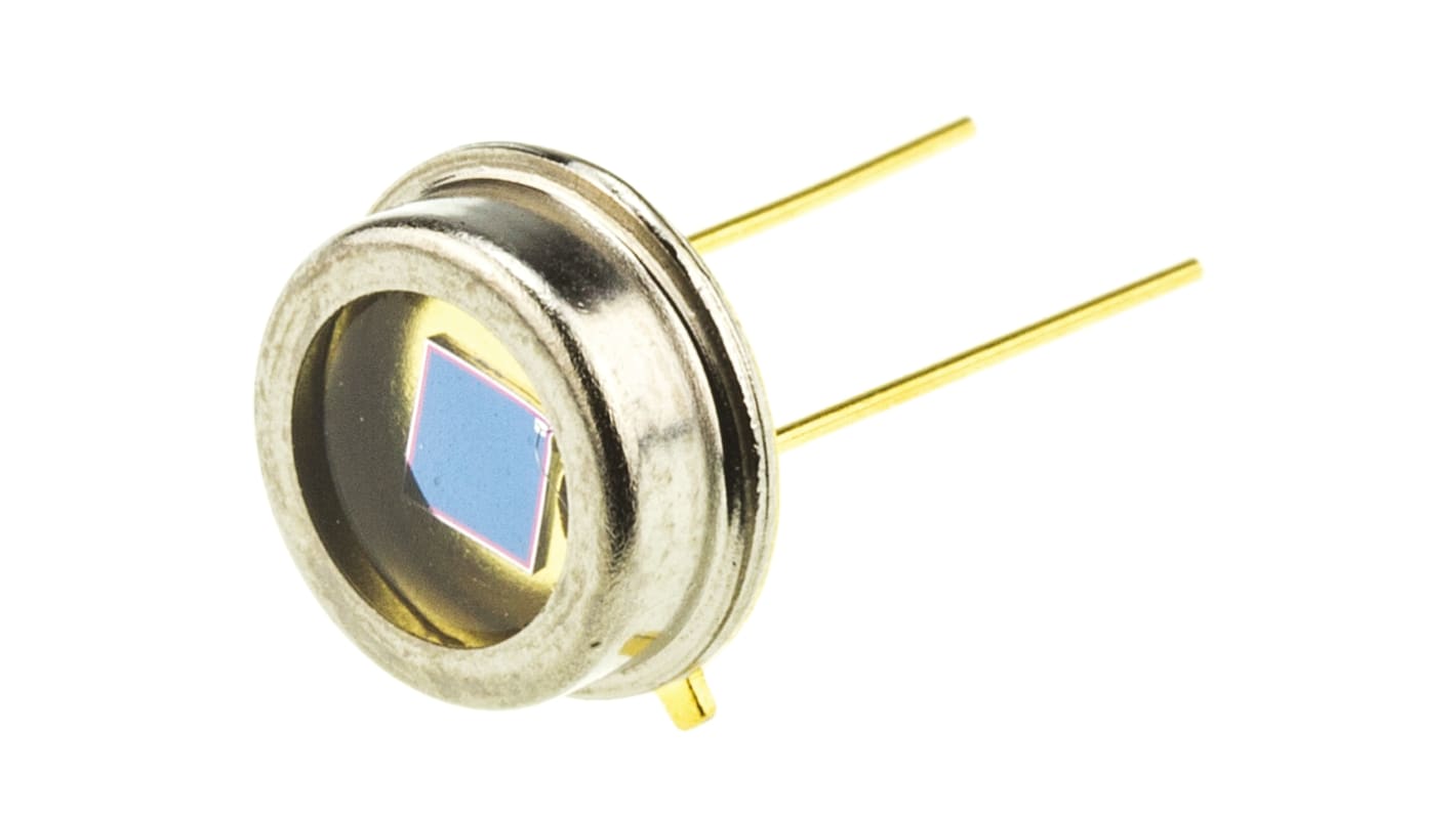 Fotodiodo ams OSRAM 2 pin, 0.62A/W, 850nm, rilevamento Infrarossi, luce visibile, TO-5