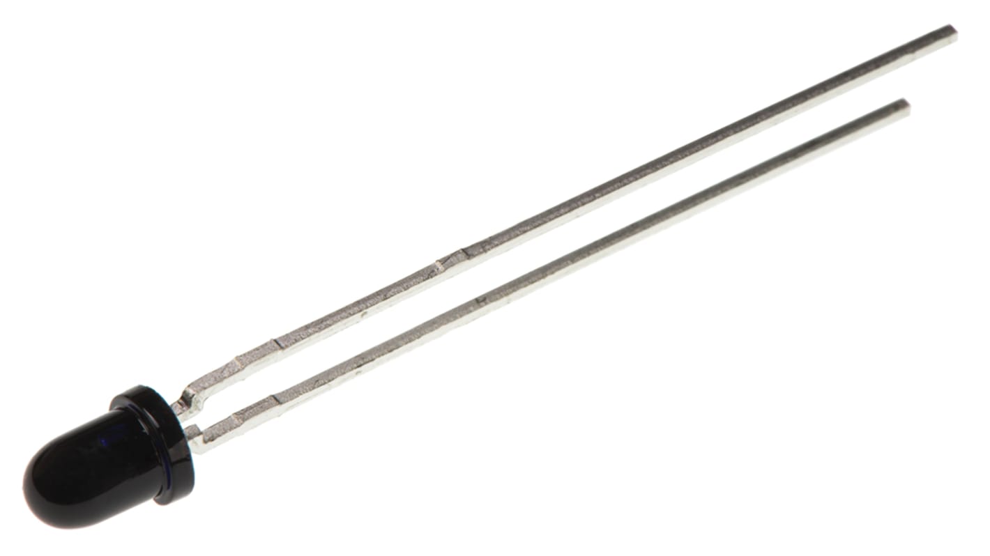 Fototransistor NPN ams OSRAM sensible a IR, rango onda λ 730 → 1120 nm, corriente Ic 15mA, mont. pasante, 3 mm