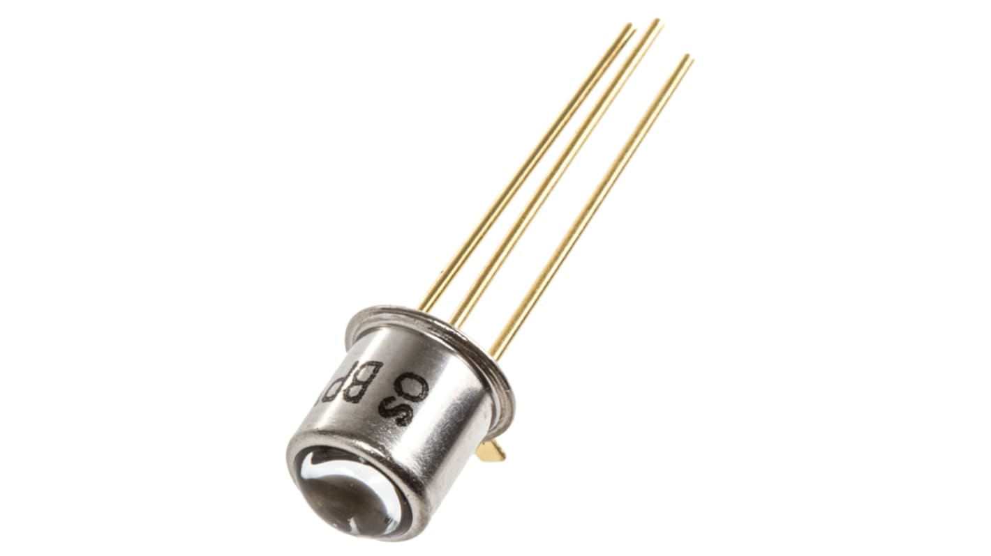 BPY 62-3/4 ams OSRAM, 16 ° IR + Visible Light Phototransistor, Through Hole 3-Pin TO-18 package