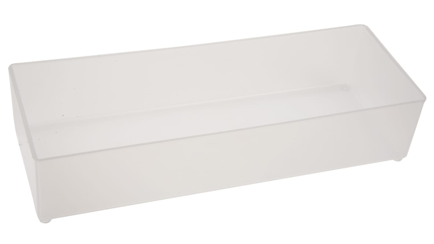 Raaco Transparent PP Compartment Box, 47mm x 79mm x 218mm
