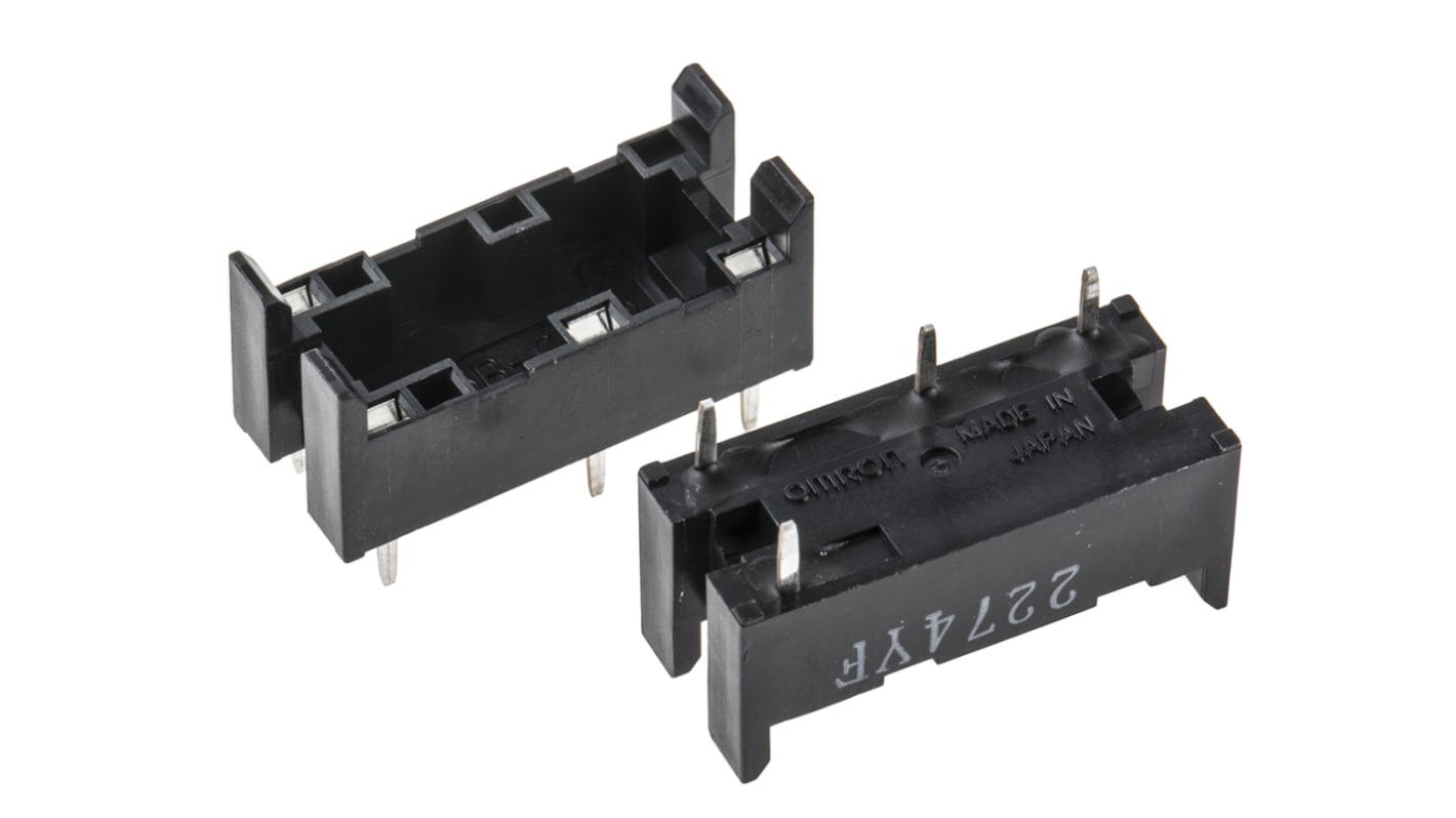 Omron 继电器底座, 10A, 380V 交流, 4触点, DIN导轨安装, 适用于G6B(U)-1114P-US-P6B, G6B-1174P-US-P6B