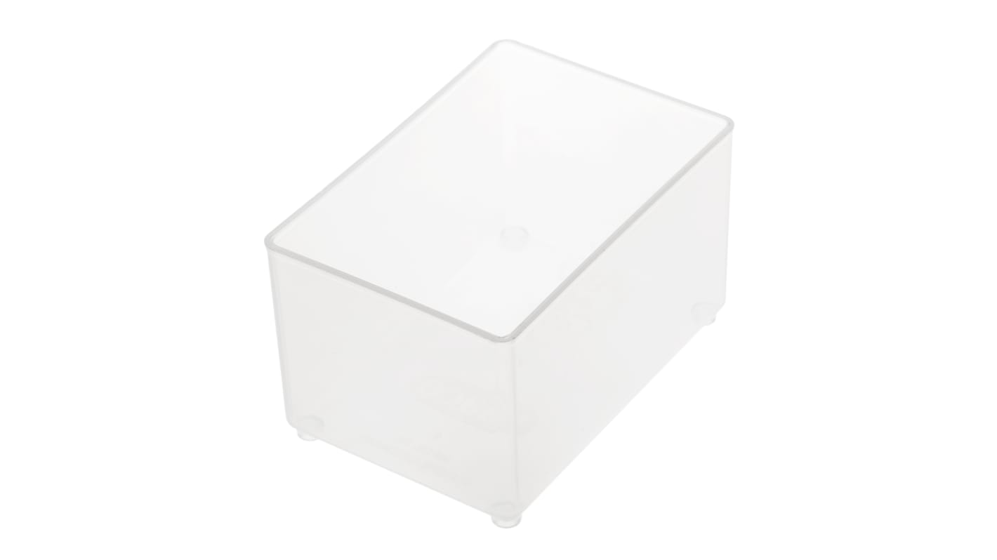 Raaco 48 Cell Transparent PP Compartment Box, 47mm x 55mm x 79mm