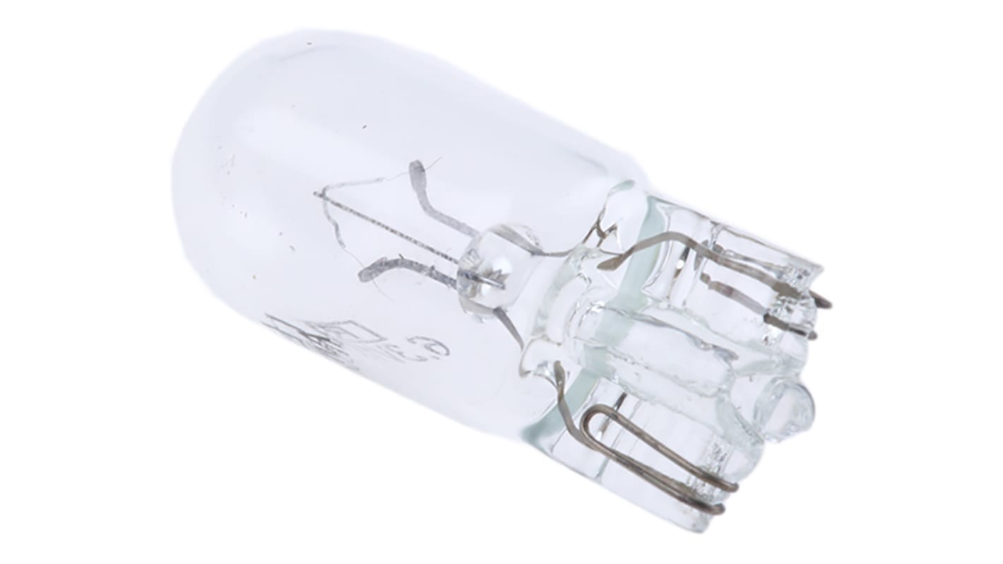 RS PRO Wedge Indicator Light, Clear, 6.3 V, 150 mA, 7500h