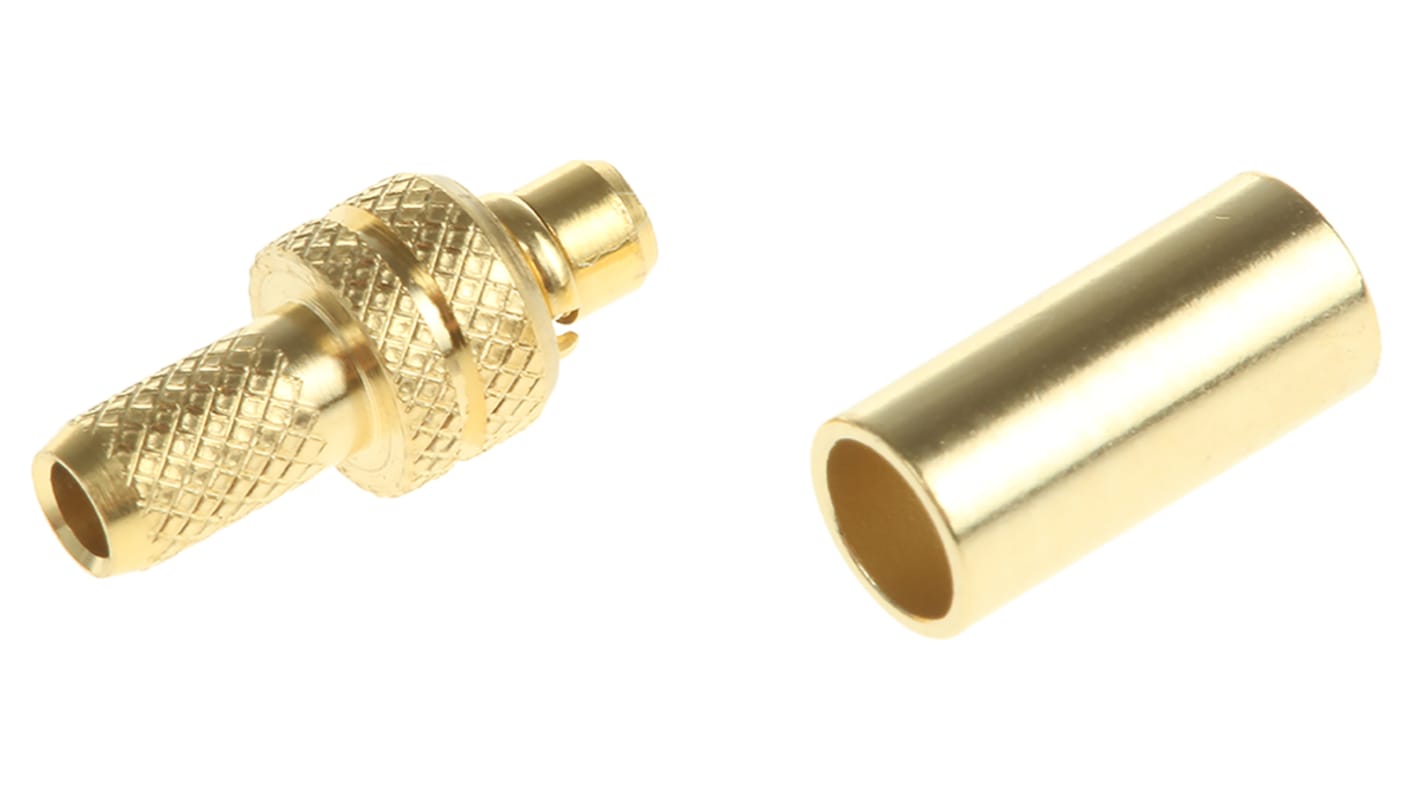 RS PRO Stecker Koaxialsteckverbinder MMCX-Steckverbinder, Kabelmontage Crimp-Anschluss, für RG174/U-Kabel, 50Ω, Micro
