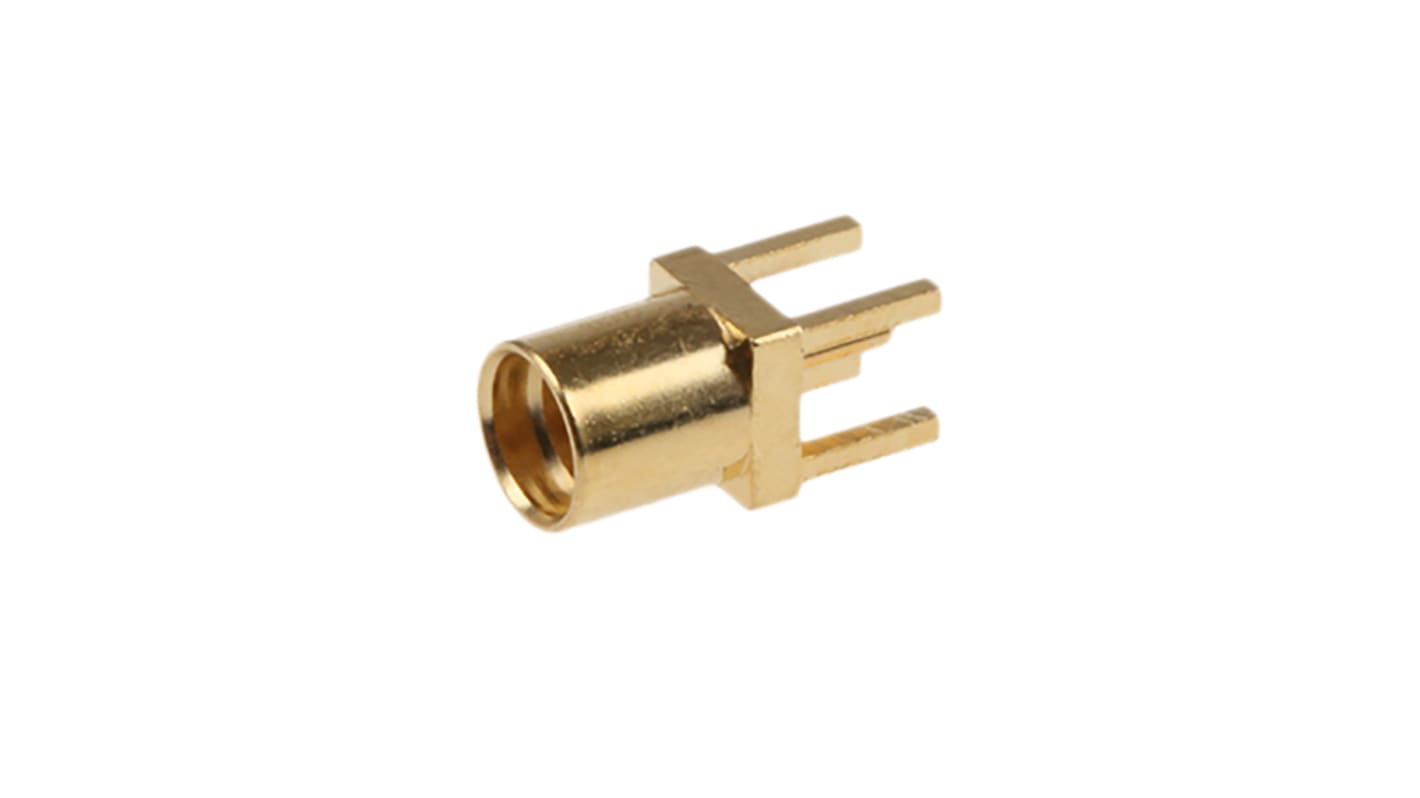 RS PRO, Jack PCB Mount MMCX Connector, 50Ω, Solder Termination, Straight Body
