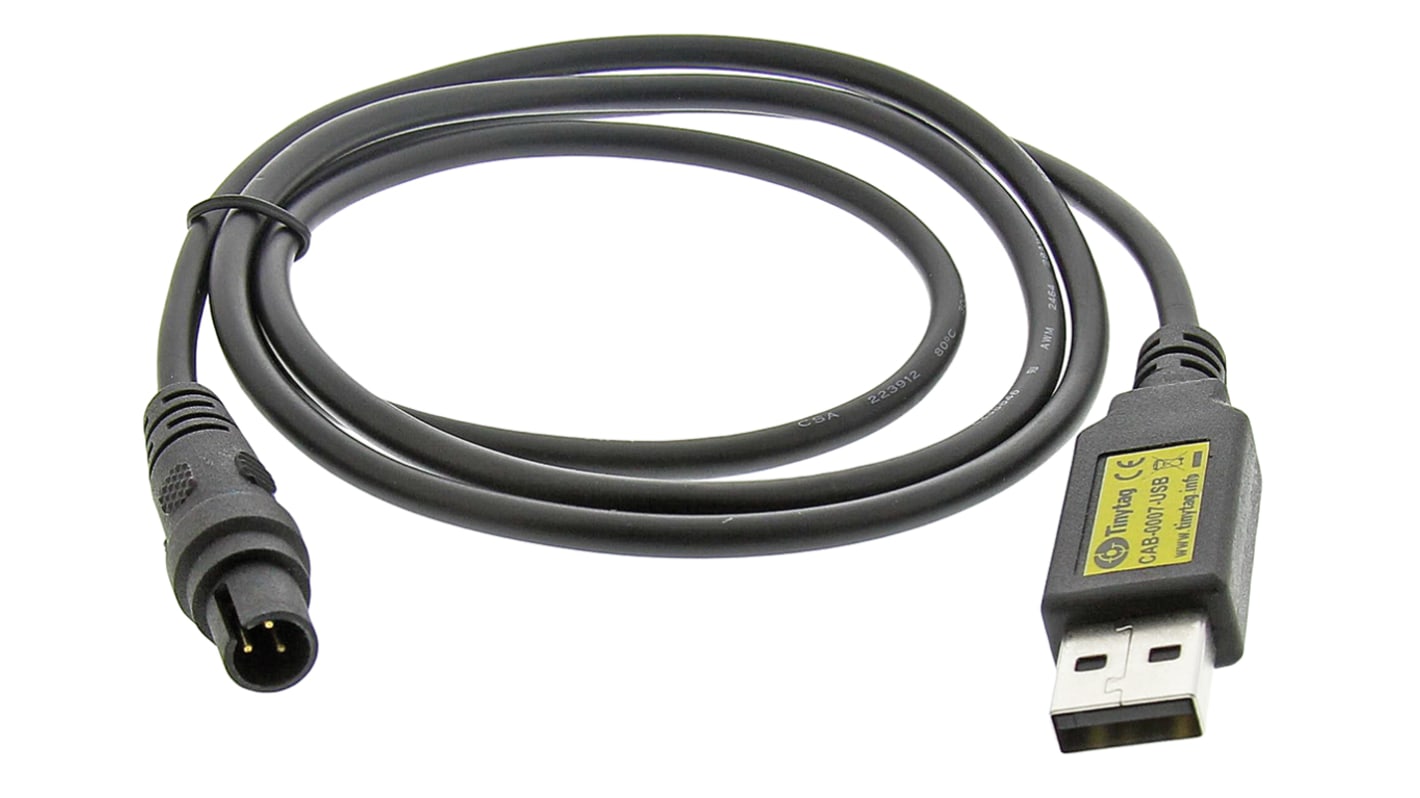 Accesorio para registrador de datos, Gemini, CAB-0007-USB-RS, Cable, para Registradores de datos Plus 2, Tinytag Ultra