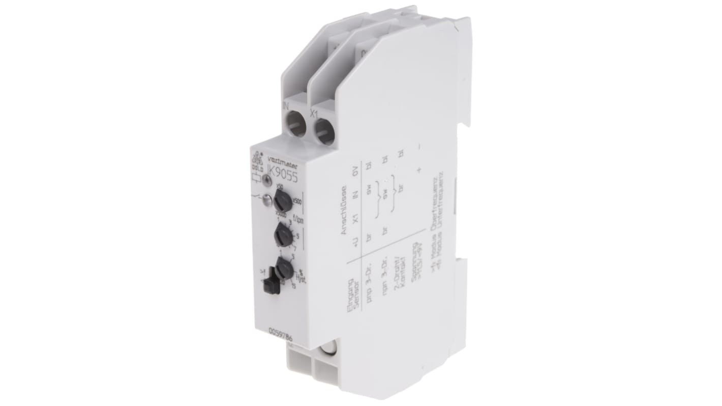 Relé de supervisión de Velocidad Dold serie IK 9055, SPDT, para carril DIN