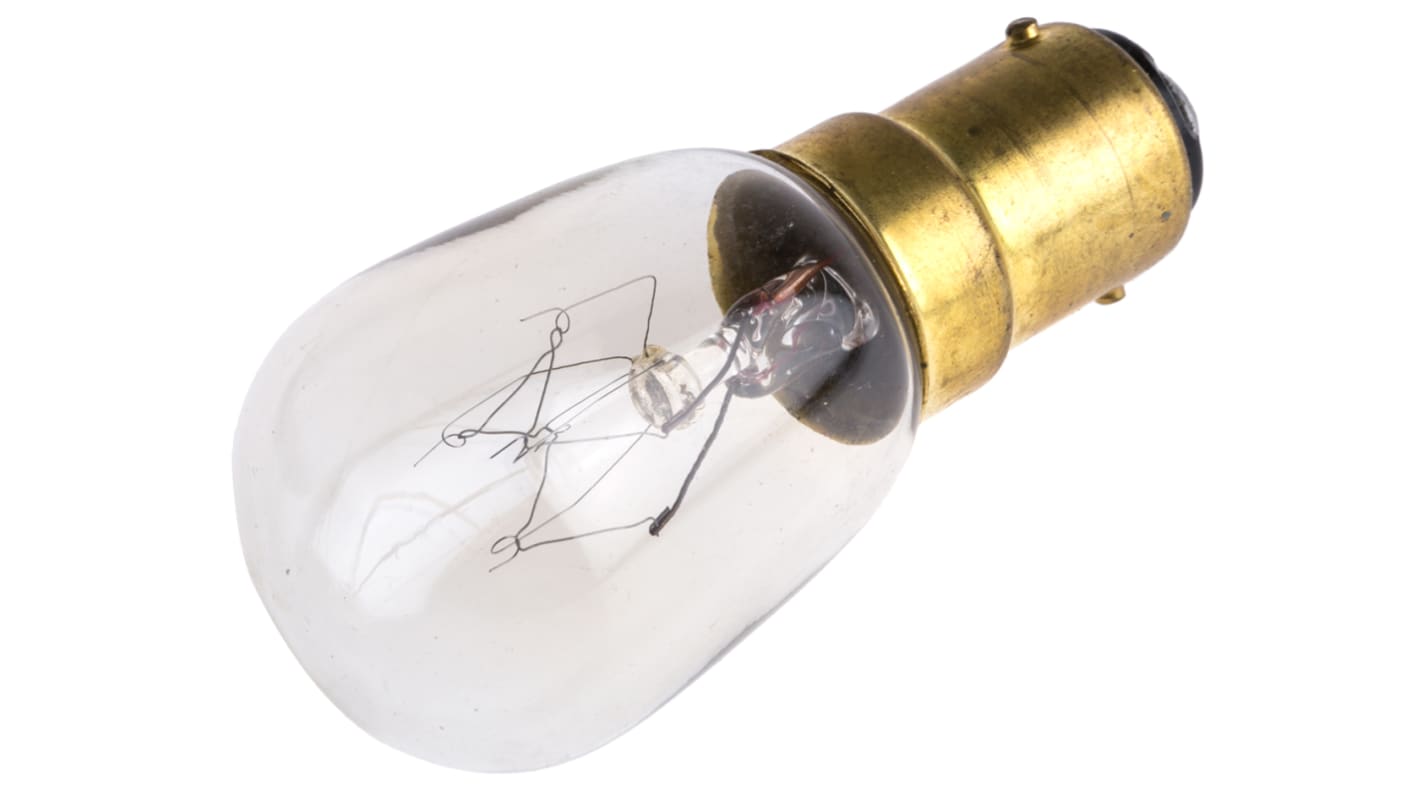 Moflash Incandescent Clear Bulb, BA15d 240 V