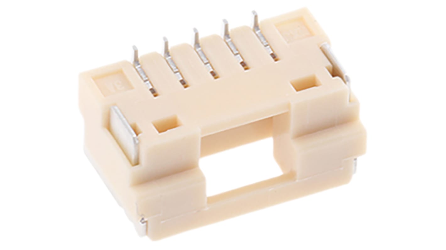 Gniazdo PCB 5 -pinowe raster: 1.25mm typu płytka – płytka Kąt prosty SMD