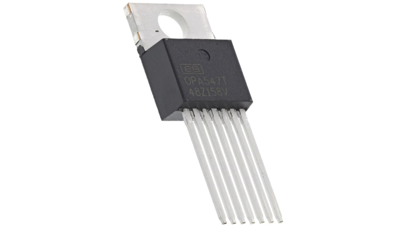 OPA547T-1 Texas Instruments, Power, Op Amp, 1MHz, 8 → 60 V, 7-Pin TO-220