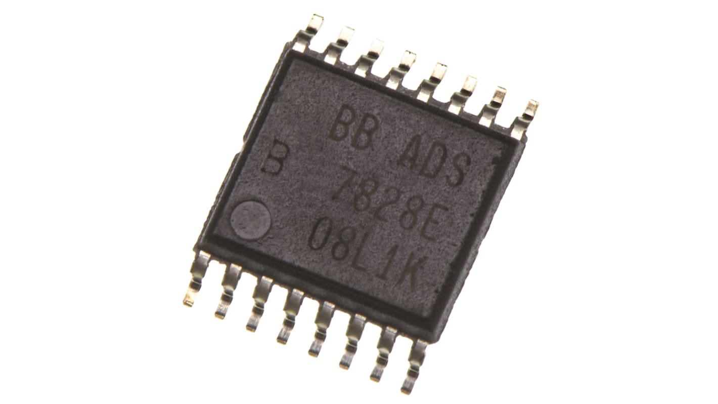 ADC 12 bitów 50ksps A/C: 8 TSSOP SAR Szeregowy (I2C) 3,3 V, 5 V