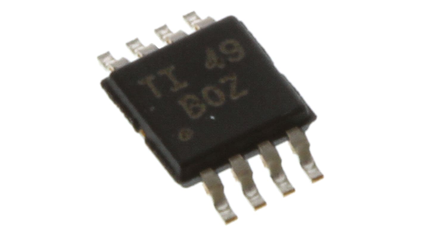 Texas Instruments 电流环路发送器, 0.05%跨度误差, 130μA静态电流, 4 → 20 mA输出, 380kHz, 5V稳压器, 贴片, MSOP, 8引脚