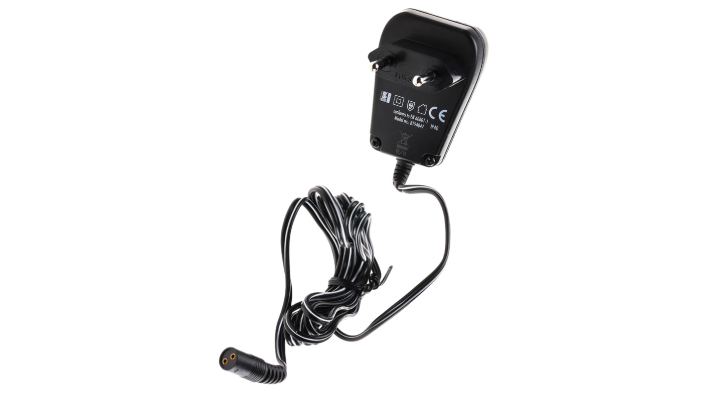 Ansmann 6.5W Plug-In AC/DC Adapter 6V dc Output, 800mA Output