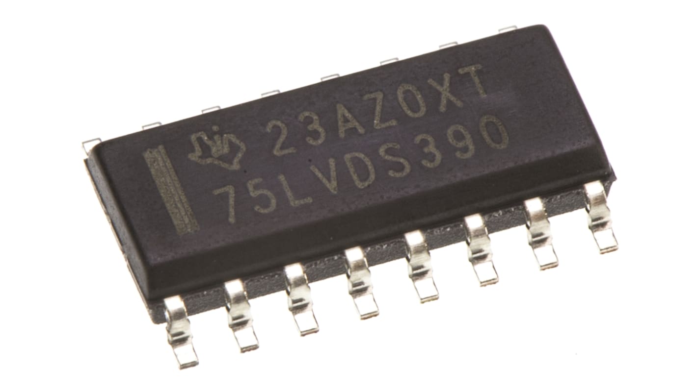 Texas Instruments SN75LVDS390D, LVDS Receiver Quad LVTTL, 16-Pin, SOIC