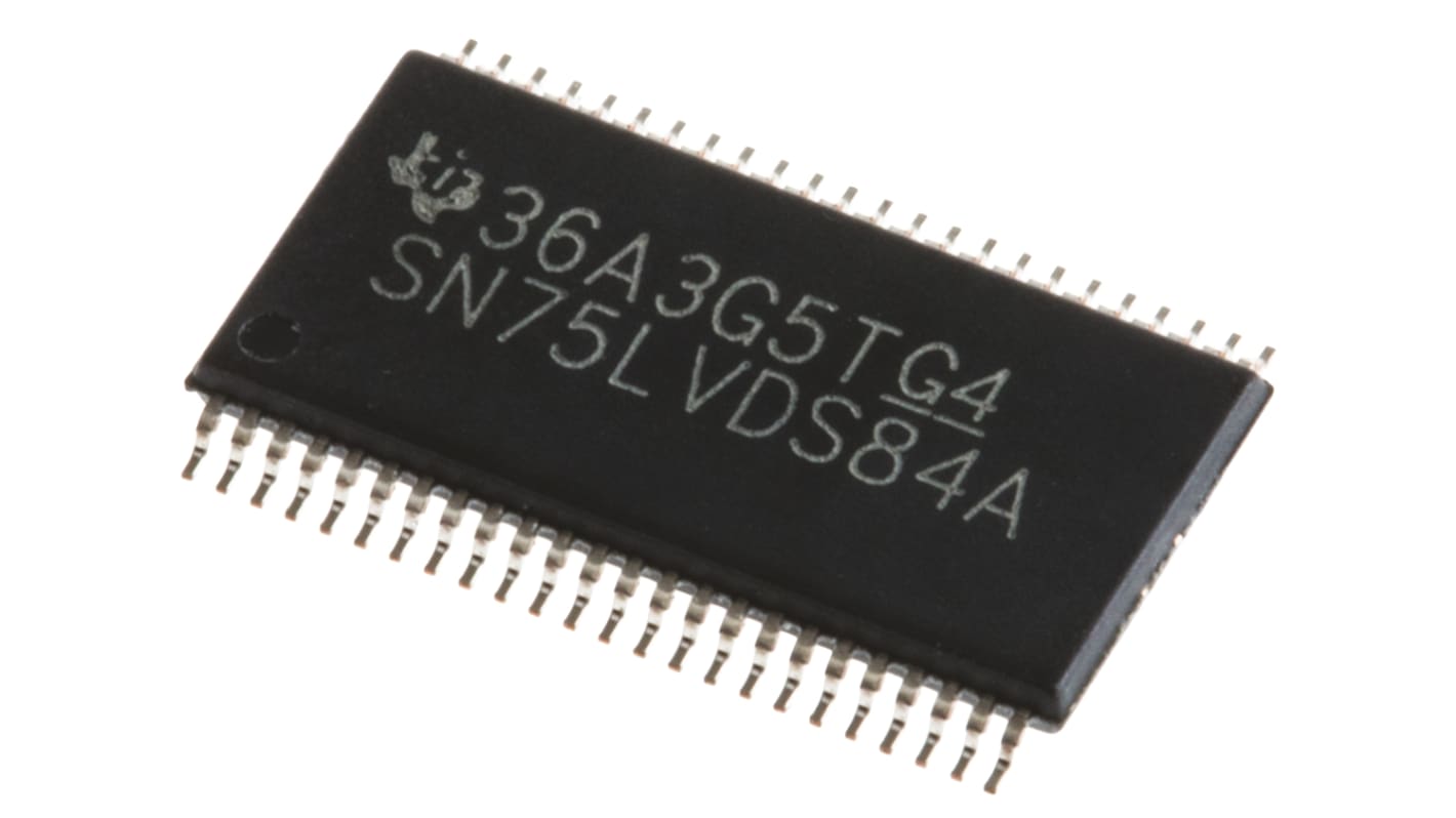 Texas Instruments LVDS发送器, 21驱动器, TTL输入, LVDS输出, 48针