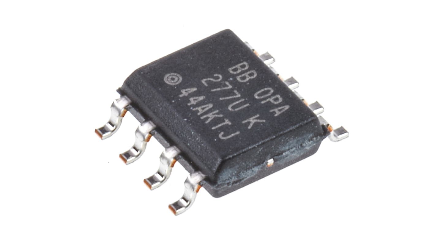 OPA277U Texas Instruments, Precision, Op Amp, 1MHz, 8-Pin SOIC