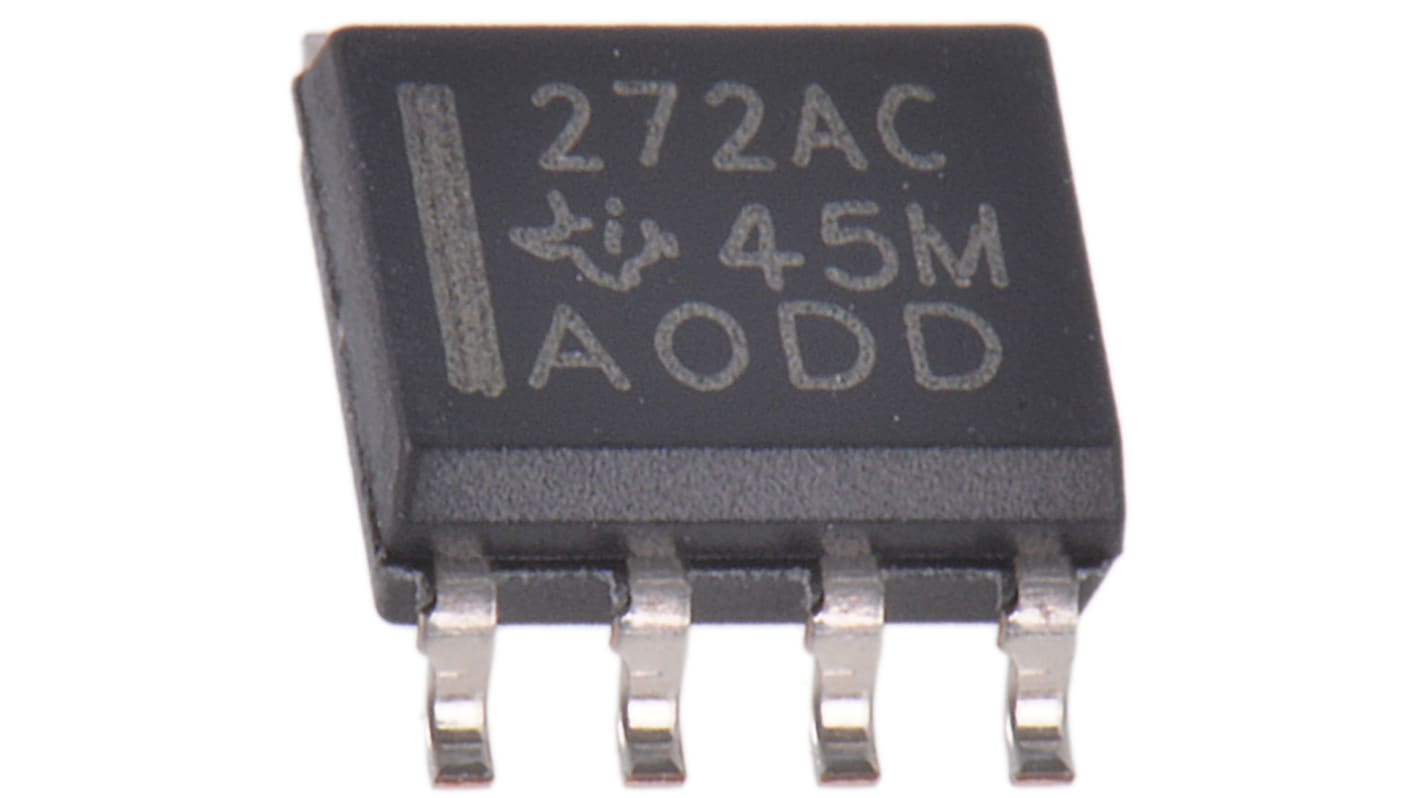 TLC272ACD Texas Instruments, Op Amp, 1.7MHz, 5 → 15 V, 8-Pin SOIC