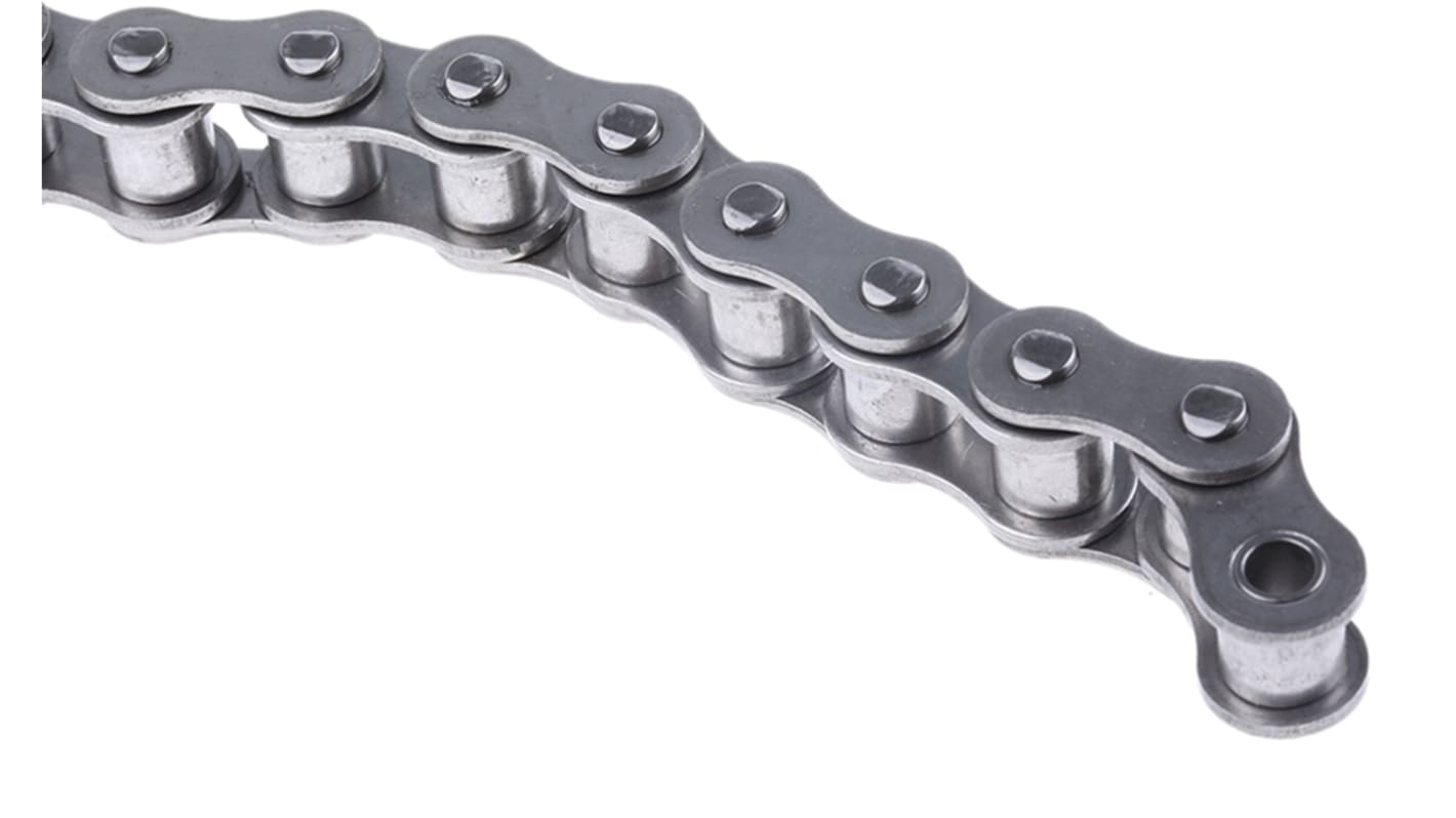 Catena a rulli tipo 08B-1 Simplex, TYC, lunga 5m, passo 12.7mm, Ø sfera 8.51mm, in Acciaio inossidabile, standard ,