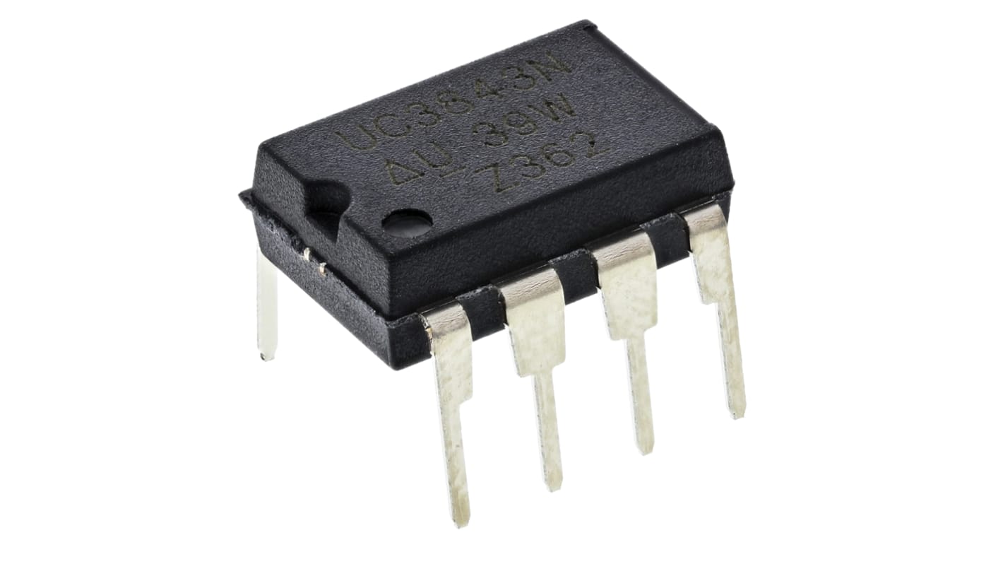 Texas Instruments UC3843N, PWM Controller, 500 kHz 8-Pin, PDIP