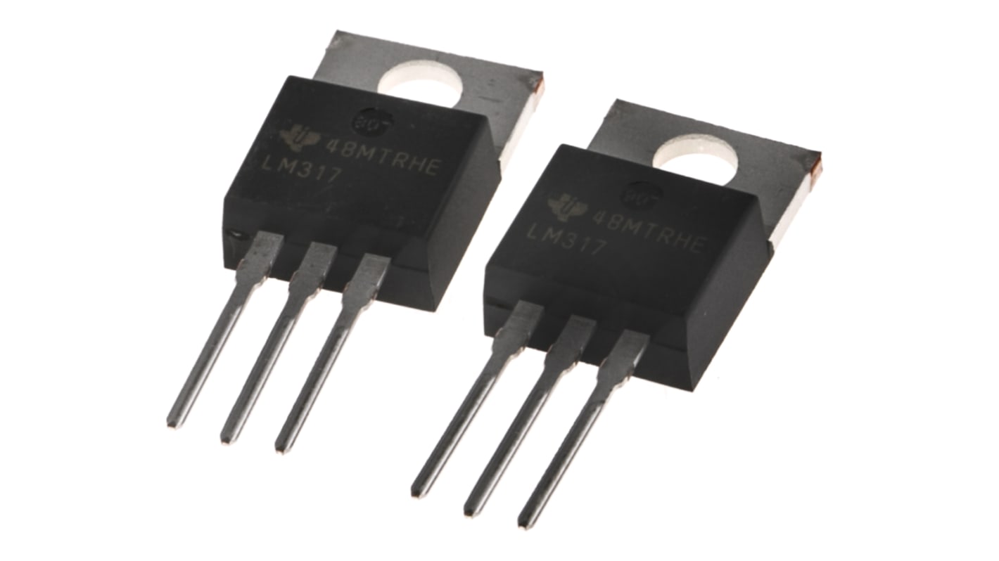 Texas Instruments 线性稳压芯片, 1.25 → 37 V输出, 1.5A最大输出, 单路输出, TO-220, 3针, 通孔安装, 0 °C→+125 °C