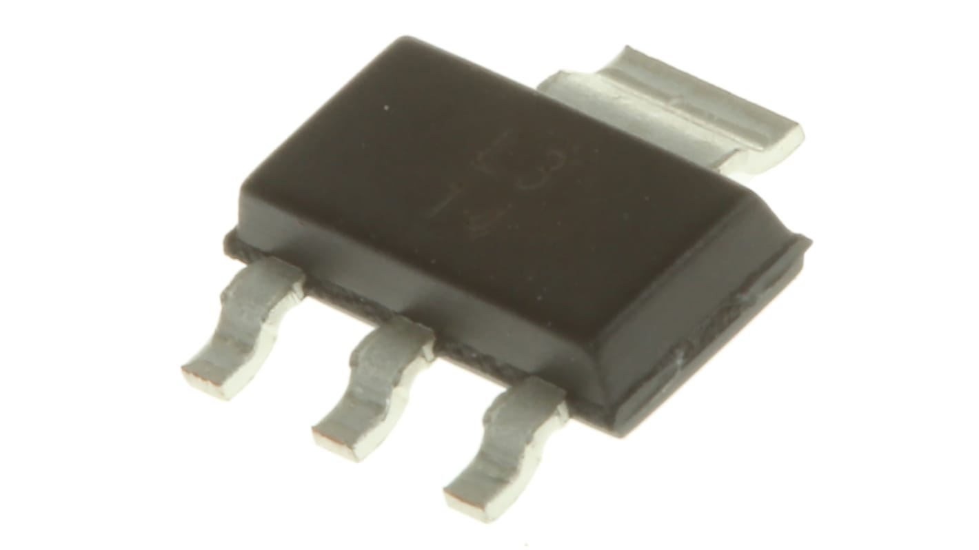 Texas Instruments 线性稳压芯片, 1.25 → 37 V输出, 1.5A最大输出, 单路输出, SOT-223, 3+Tab针, 贴片安装, 0 °C→+125 °C