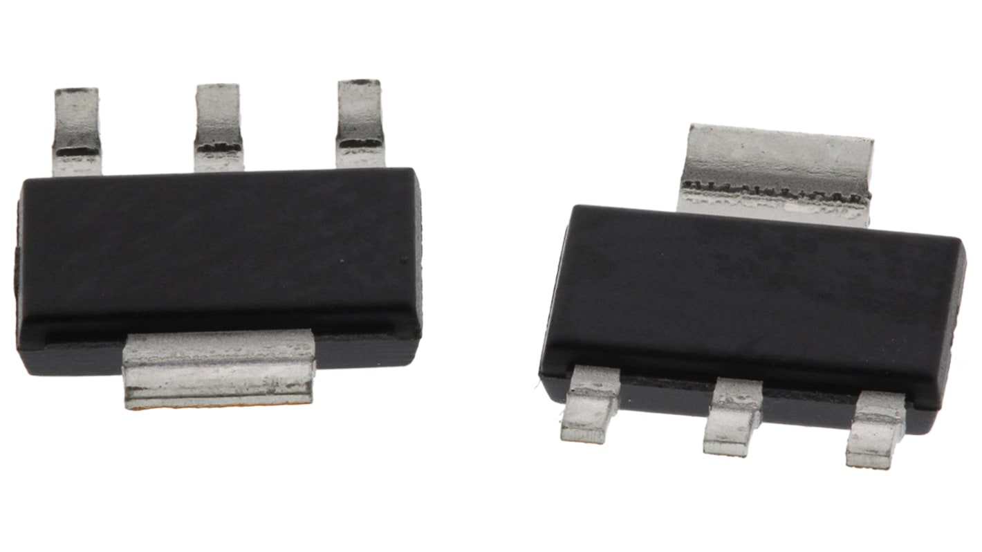 Texas Instruments 线性稳压芯片, 1.25 → 37 V输出, 500mA最大输出, 单路输出, SOT-223, 3+Tab针, 贴片安装, 0 °C→+125 °C
