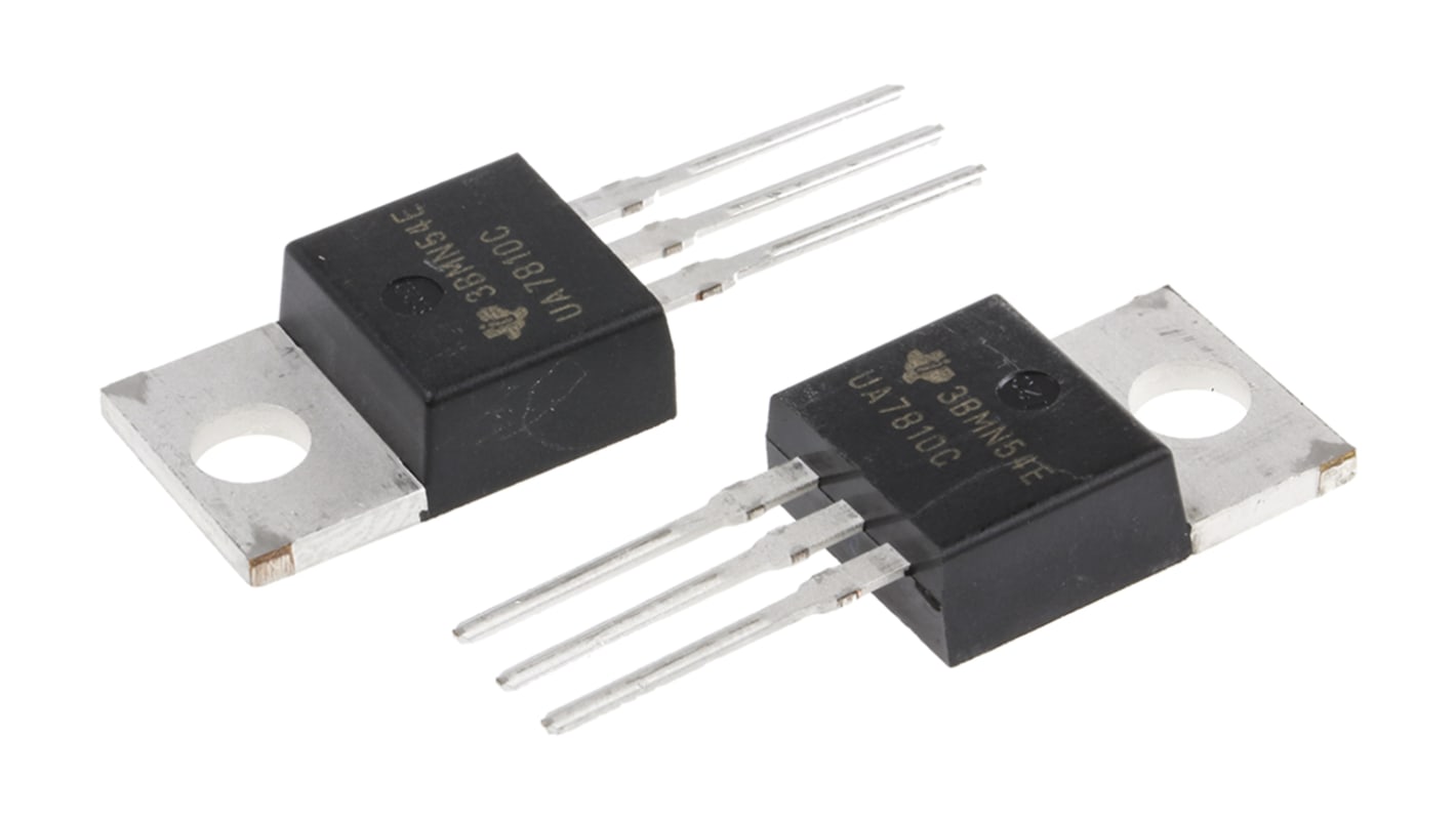 Texas Instruments UA7810CKCS, 1 Linear Voltage, Voltage Regulator 1.5A, 10 V 3-Pin, TO-220