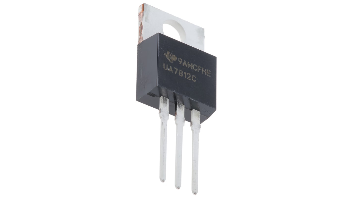 Texas Instruments 线性稳压芯片, 12 V输出, 1.5A最大输出, 单路输出, TO-220, 3针, 通孔安装, 0 °C→+125 °C
