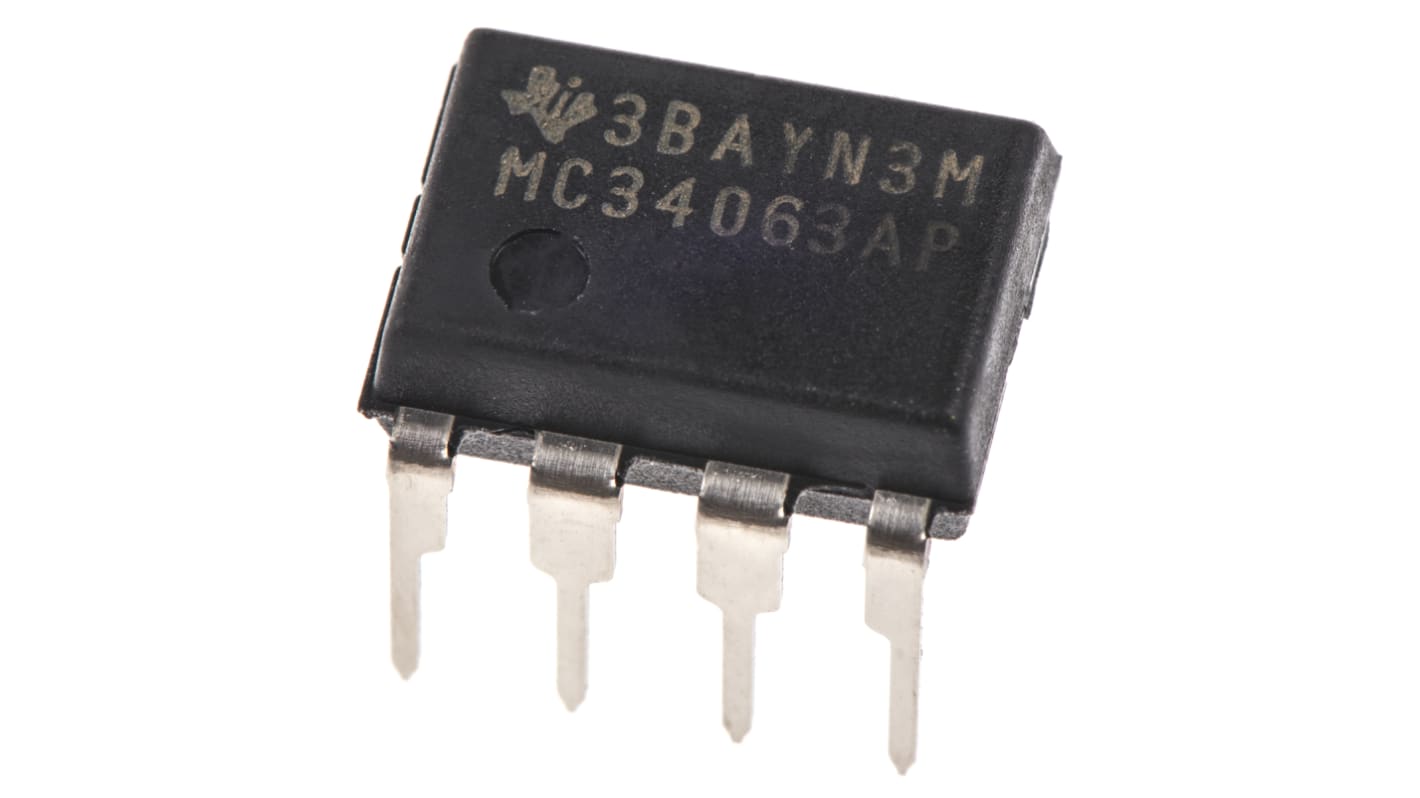 Texas Instruments MC34063AP, 1-Channel, Inverting, Step-Down/Up DC-DC Converter 8-Pin, PDIP