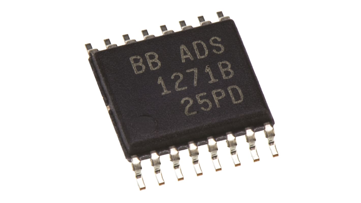 ADC, ADS1271IBPW, 24 bits bits, 105ksps, 16 broches, TSSOP