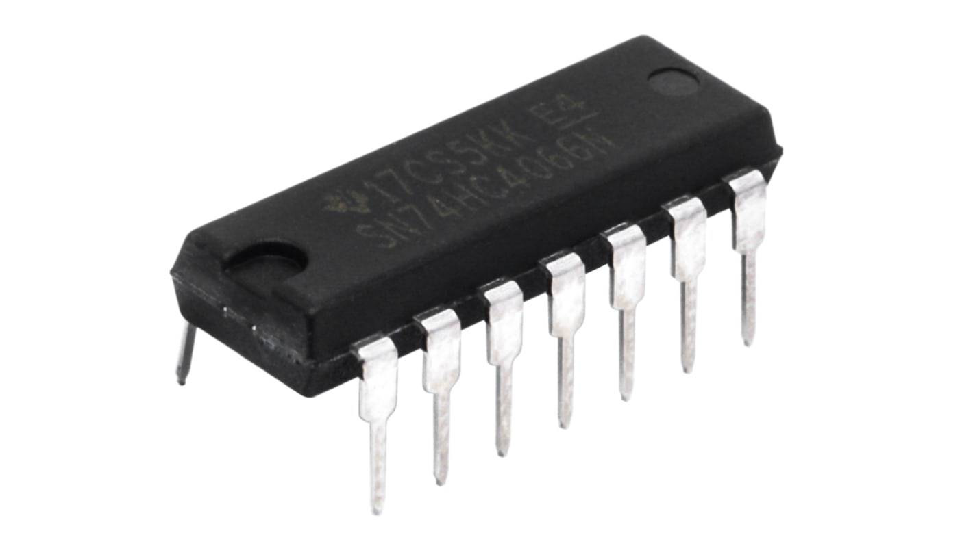 Texas Instruments SN74HC4066N Multiplexer/Demultiplexer Quad SPST 5 V, 14-Pin PDIP