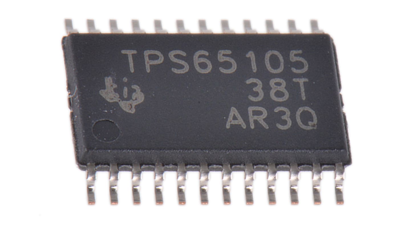 TPS65105PWP, LCD Driver, 3.3 V, 5 V, 24-Pin HTSSOP