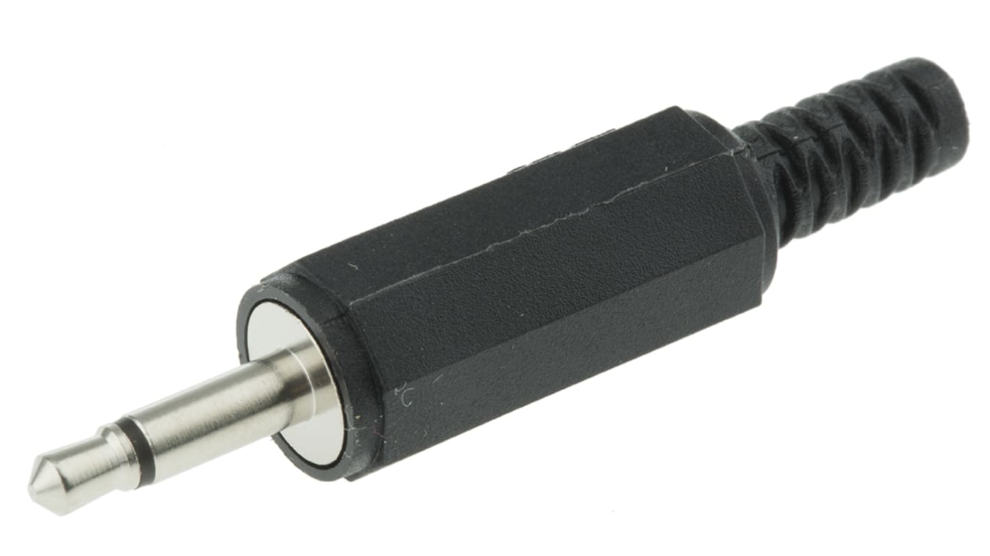 Lumberg Jack Connector 3.5 mm Cable Mount Mono Plug, 2Pole 1A