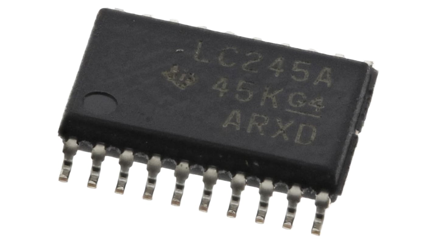 Texas Instruments SN74LVC245APWR, 1 Bus Transceiver, 8-Bit Non-Inverting LVTTL, 20-Pin TSSOP