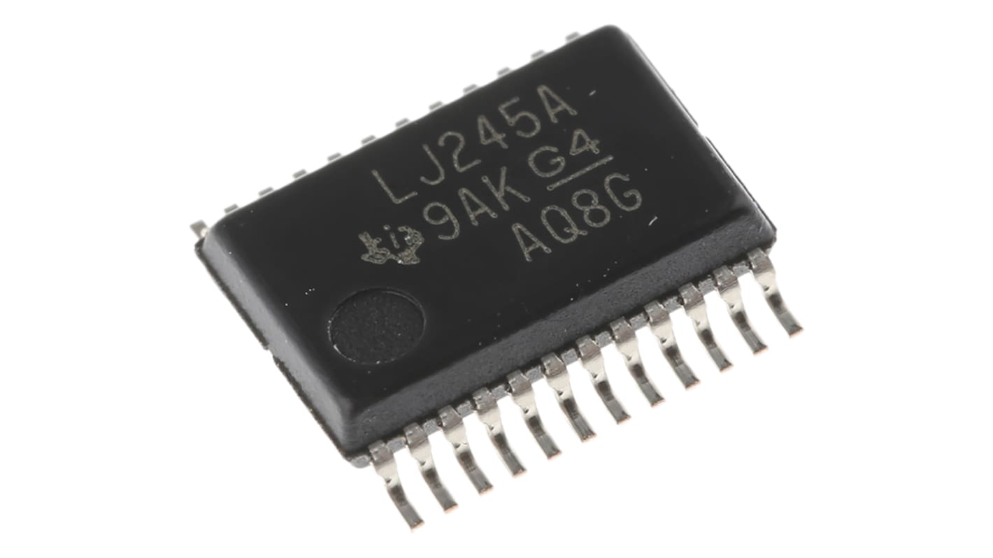 Texas Instruments 总线收发器, LVC系列, 24针, LVTTL输出, 每芯片8通道, SSOP, 贴片安装, 3.6 V、5.5 V
